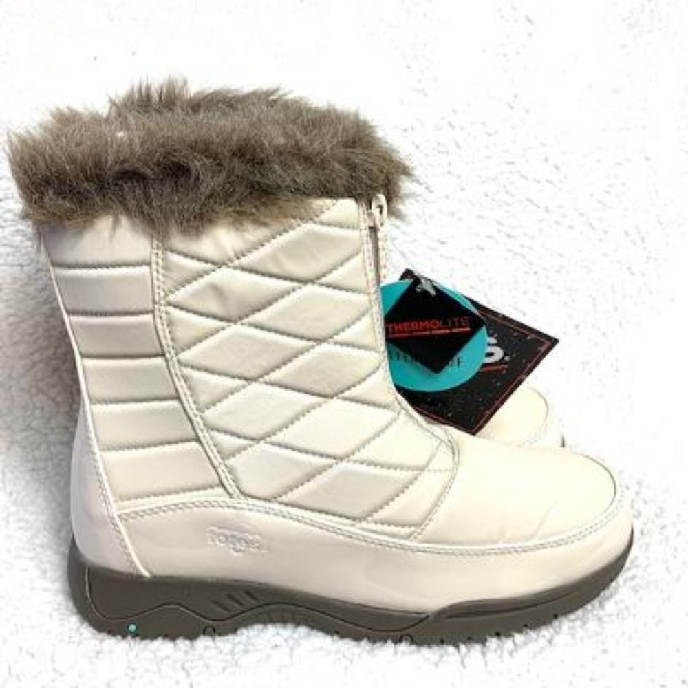 Totes Waterproof Front Zip Cozy Lined Storm Boots - Picture 8 of 8